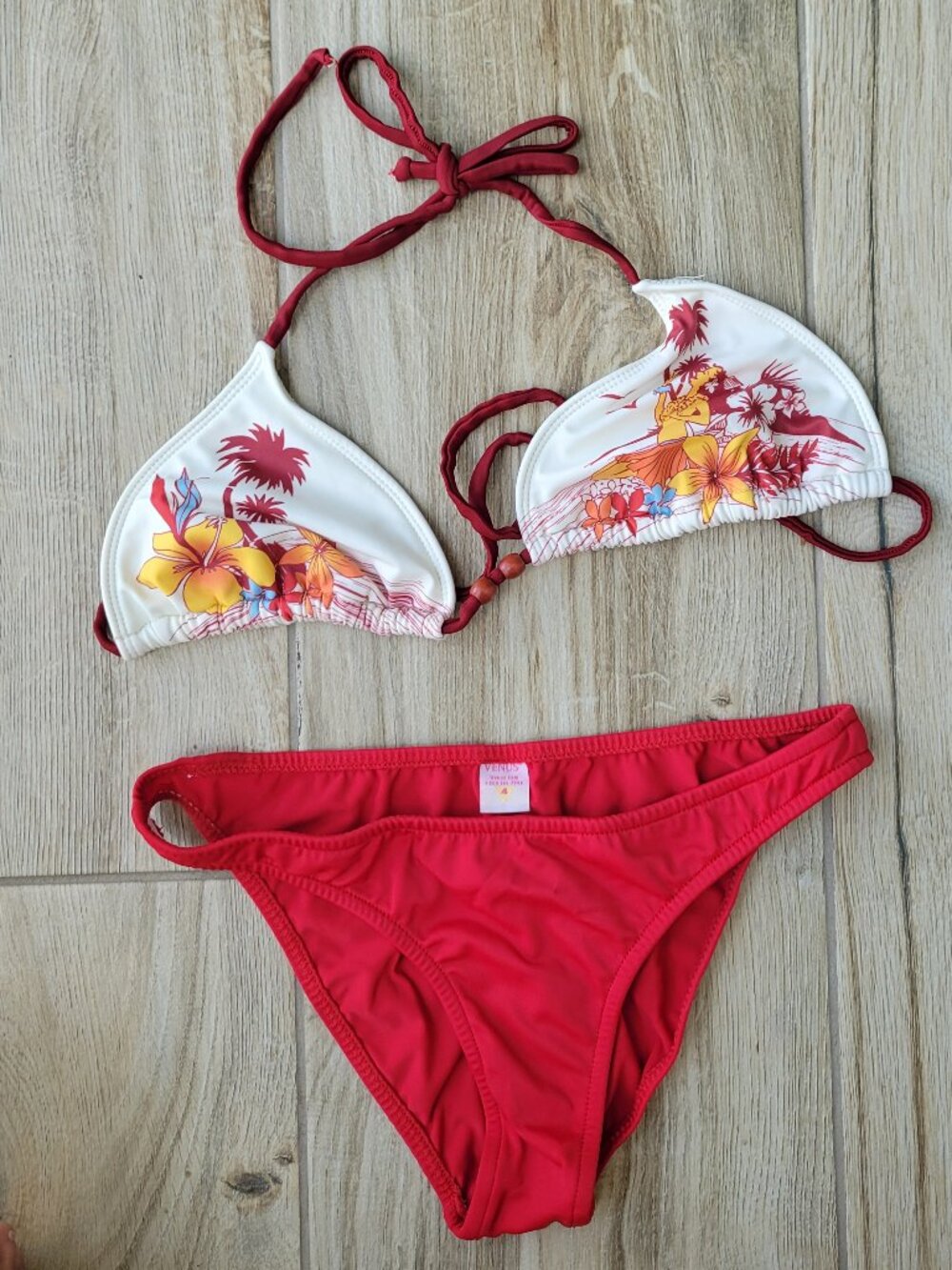 Tropical Hibiscus Triangle Bikini Set